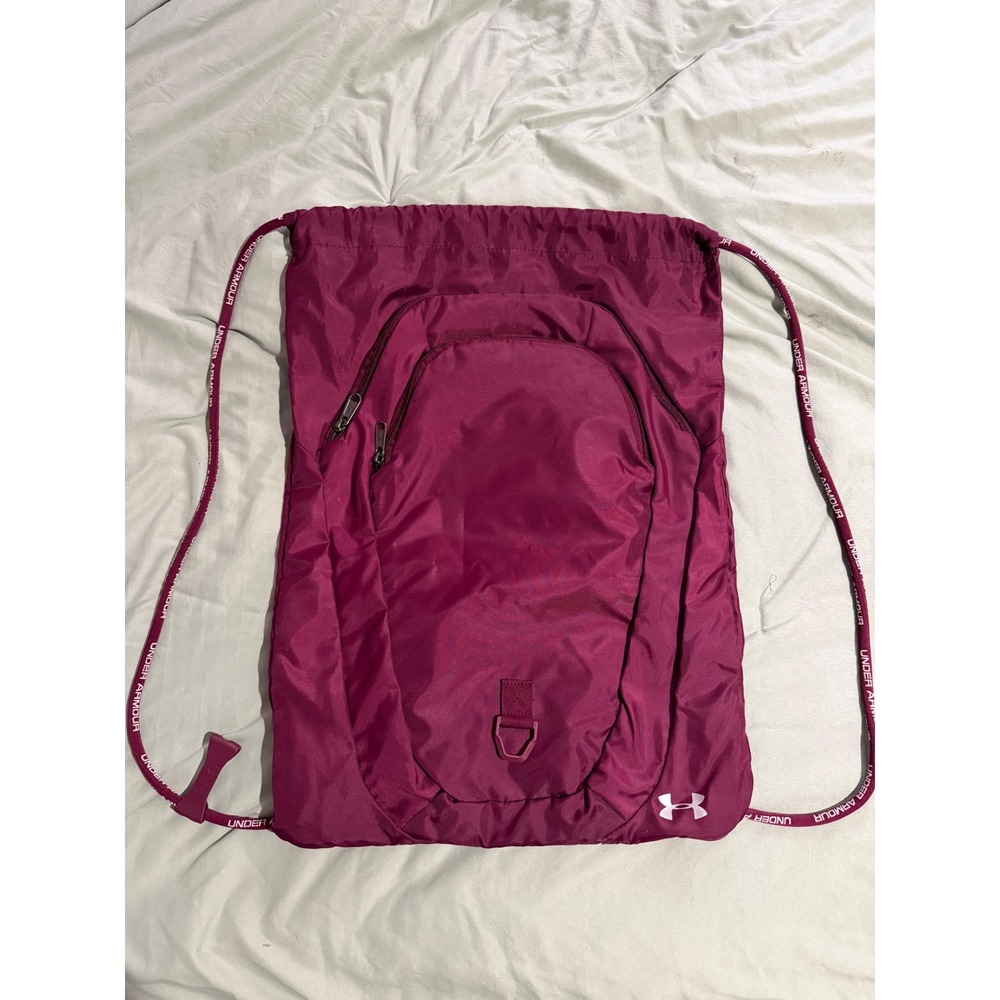Under Armour Storm Undeniable Drawstring Sackpack Maroon Purple Gym Bag